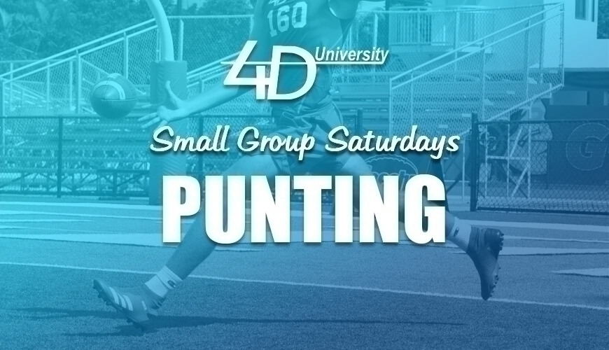 4th Down University Small Group Saturdays Punting 2